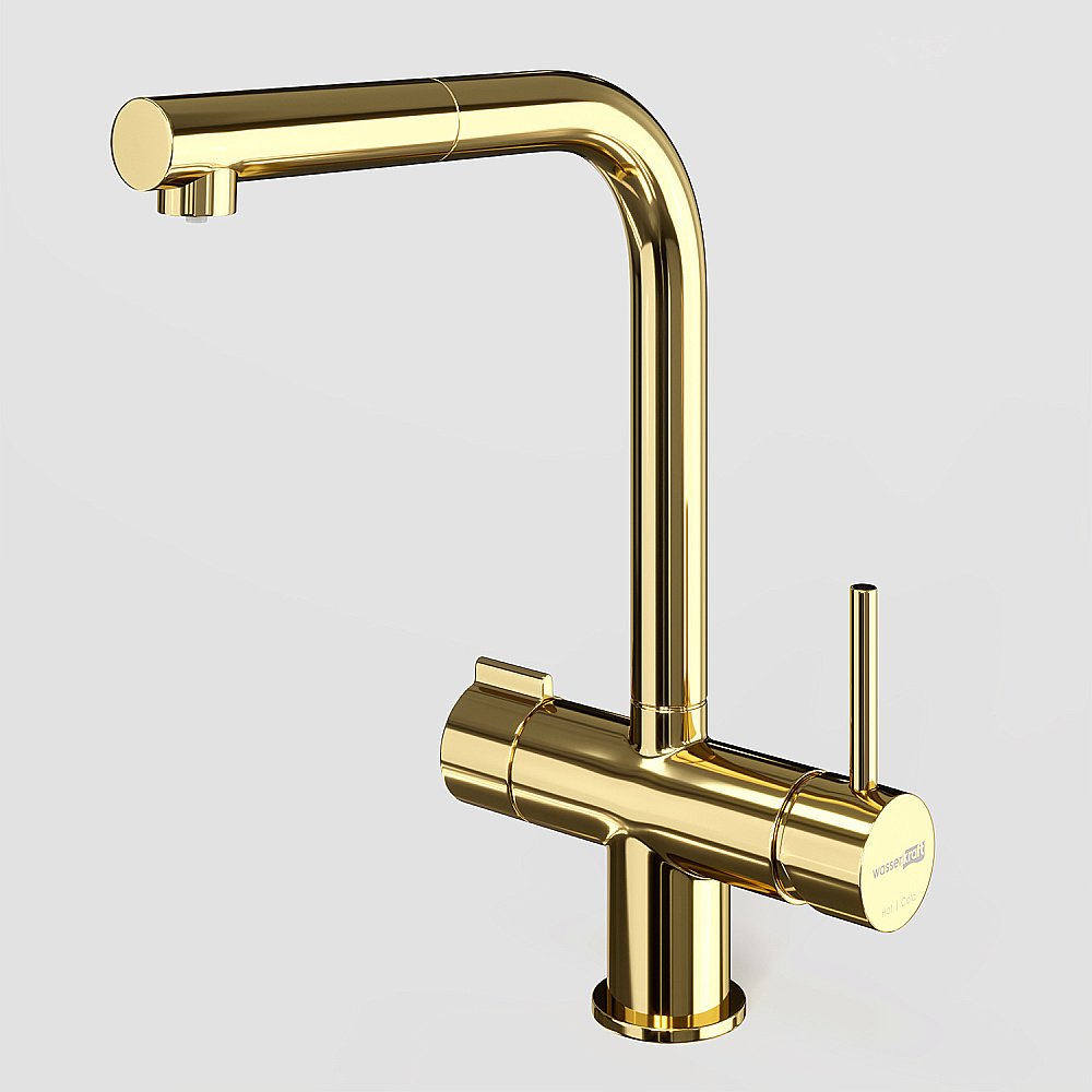 Смеситель для кухни WasserKraft A8977 золото купить в интернет-магазине сантехники Sanbest