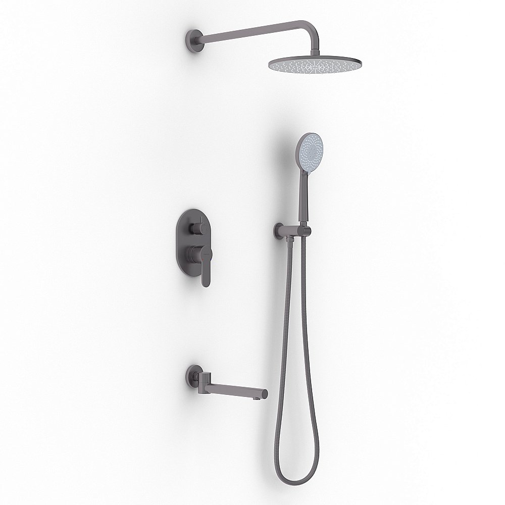 Душевая система BERGES NARDIS 3R 071009 оружейная сталь купить в интернет-магазине сантехники Sanbest