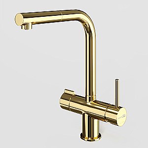 Смеситель для кухни WasserKraft A8977 золото купить в интернет-магазине сантехники Sanbest