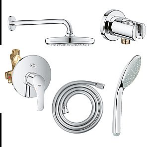Душевая система Grohe Eurosmart 124440 хром купить в интернет-магазине сантехники Sanbest