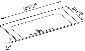 Раковина Keuco Plan 101 32970311000 белая купить в интернет-магазине Sanbest