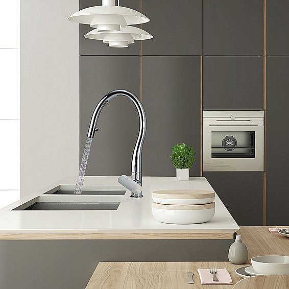 Смеситель для кухни PAINI Nove 09CR591D хром купить в интернет-магазине сантехники Sanbest