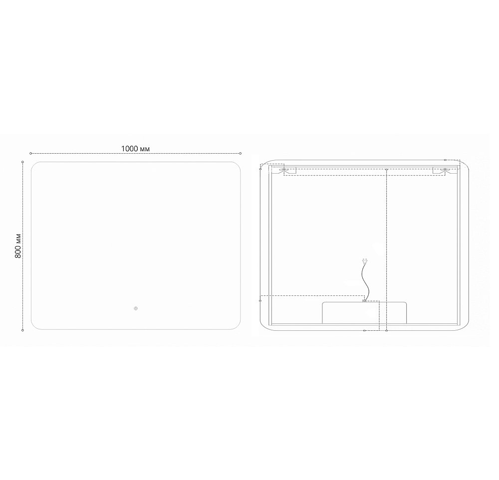 Зеркало Grossman ELEGANS-промо 100 в ванную от интернет-магазине сантехники Sanbest
