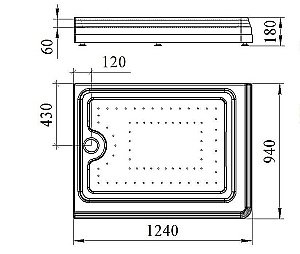 Душевой поддон FRA GRANDE Лоренцо Великолепный 120 Gold купить в интернет-магазине Sanbest