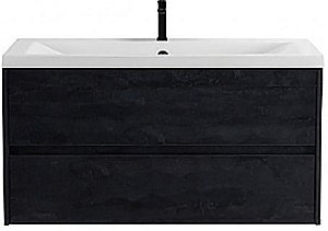 Тумба с раковиной Art&Max Family-M 100 подвесная, угольный камень для ванной в интернет-магазине Sanbest