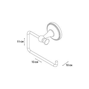 Держатель туалетной бумаги Grampus Alfa GR-9510B купить в интернет-магазине сантехники Sanbest