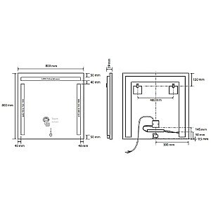 Зеркало Bemeta 101401127 хром в ванную от интернет-магазине сантехники Sanbest