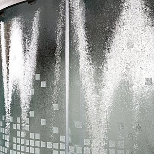 Душевая кабина DTO L 990 с гидромассажем и пультом 90х90 купить в интернет-магазине Sanbest