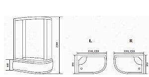 Душевая кабина Timo Standart T 1110 110x85 купить в интернет-магазине Sanbest