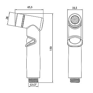 Гигиенический душ Lemark LM8088GM графит купить в интернет-магазине сантехники Sanbest