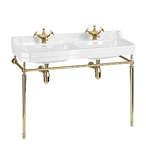 Консоль с раковиной Burlington Edwardian B21 1TH 120 золото для ванной в интернет-магазине сантехники Sanbest