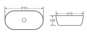 Раковина накладная Belbagno BB1349 купить в интернет-магазине Sanbest