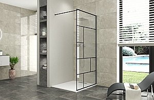 Душевое ограждение Bravat BLACKLINE BG090.6414B 90 купить в интернет-магазине Sanbest