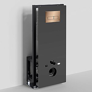 Система инсталляции для унитаза WasserKraft Glan 66TLT.010.ME.BL.RG03 с кнопкой розовое золото купить в интернет-магазине сантехники Sanbest