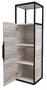 Пенал подвесной Grossman Лофт 304002 40 веллингтон/черный для ванной в интернет-магазине сантехники Sanbest