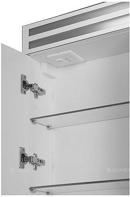 Зеркальный шкаф De Aqua Эколь 184807 100 белый купить в интернет-магазине сантехники Sanbest