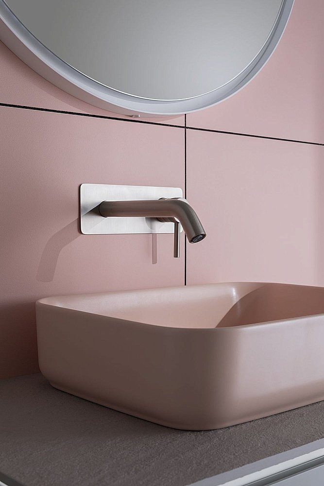 Раковина накладная Allen Brau Fantasy 50 4.11021.SM розовая купить в интернет-магазине Sanbest