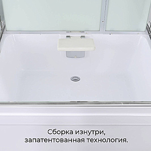 Душевая кабина AvaCan V5015LED с подсветкой, арома-лейка, прозрачная/профиль хром купить в интернет-магазине Sanbest