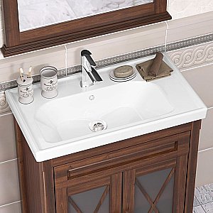 Тумба с раковиной Опадирис ПАЛЕРМО 00-00006721 70 светлый орех для ванной в интернет-магазине Sanbest