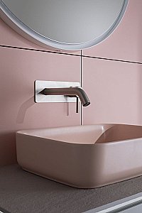 Раковина накладная Allen Brau Fantasy 50 4.11021.SM розовая купить в интернет-магазине Sanbest