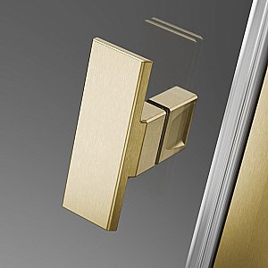 Душевая дверь Radaway Nes Brushed Gold DWS I 110 стекло прозрачное/профиль брашированное золото купить в интернет-магазине Sanbest