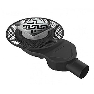 Душевой трап боковой Berges Platz Antik 15х15 090161 матовый хром купить в интернет-магазине Sanbest