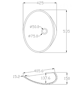 Тумба с раковиной Abber Stein AS1612 белая матовая для ванной в интернет-магазине Sanbest