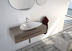 Раковина накладная Artceram PLETTRO 60 PTL001 01 00 bi белая купить в интернет-магазине Sanbest