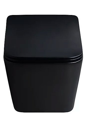 Унитаз подвесной Gid Tr2144Bm черный матовый, с крышкой микролифт, безободковый купить в интернет-магазине Sanbest