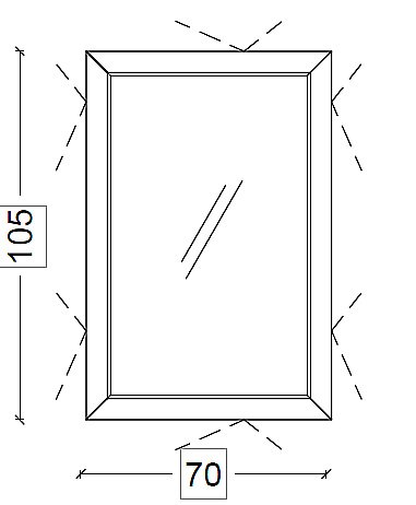 Зеркало Armadi Art Lucido Dolce 567-GR 105 глянцевый графит в ванную от интернет-магазине сантехники Sanbest
