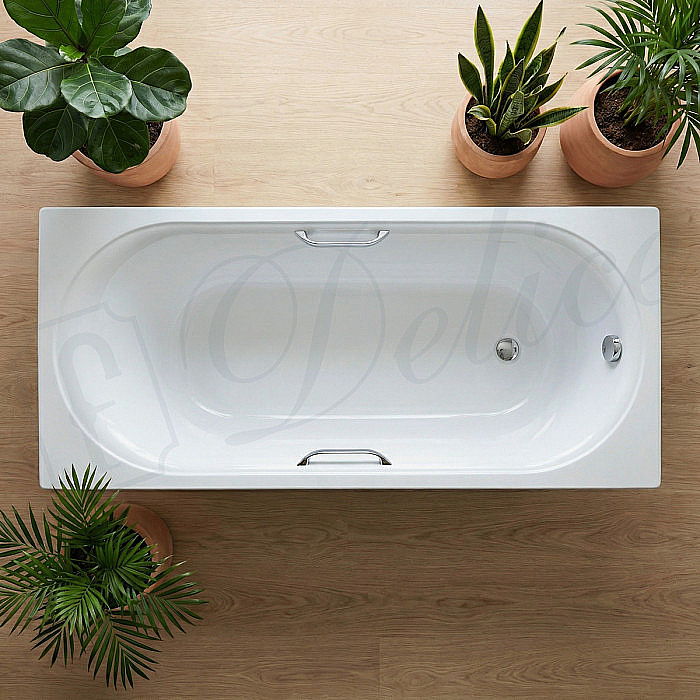 Ванна Delice Dolce DLR330060R-G 170х80 белая/ручки хром купить в интернет-магазине Sanbest