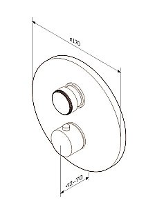 Смеситель для душа AM.PM Inspire 2.0 F50A75700 купить в интернет-магазине сантехники Sanbest