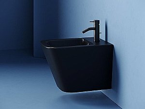 Биде подвесное Ceramica Nova Union CN4010MB черное матовое купить в интернет-магазине Sanbest