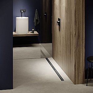 Душевой лоток TECE Drainprofile 671001 100 черный хром купить в интернет-магазине Sanbest