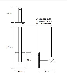 Запасной держатель для туалетной бумаги Bemeta Easy 163112231 нержавеющая сталь купить в интернет-магазине сантехники Sanbest