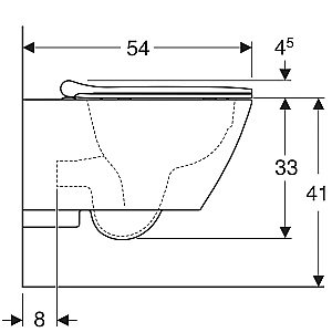 Унитаз подвесной Geberit Smyle 500.685.01.1 белый, с крышкой микролифт, безободковый купить в интернет-магазине Sanbest