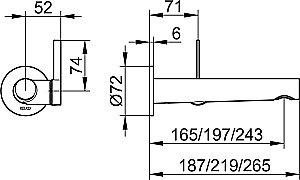Смеситель для раковины KEUCO IXMO PURE 59516011101 хром купить в интернет-магазине сантехники Sanbest