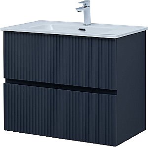 Тумба с раковиной Aquanet Джейн 80 маренго для ванной в интернет-магазине Sanbest