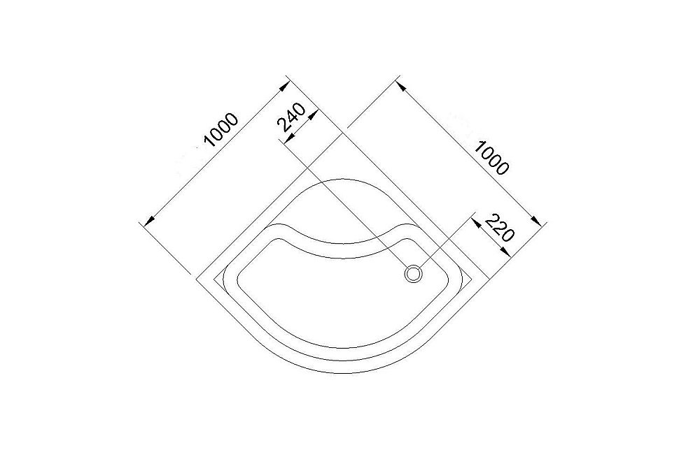 Душевой поддон Royal Bath BK 100 купить в интернет-магазине Sanbest