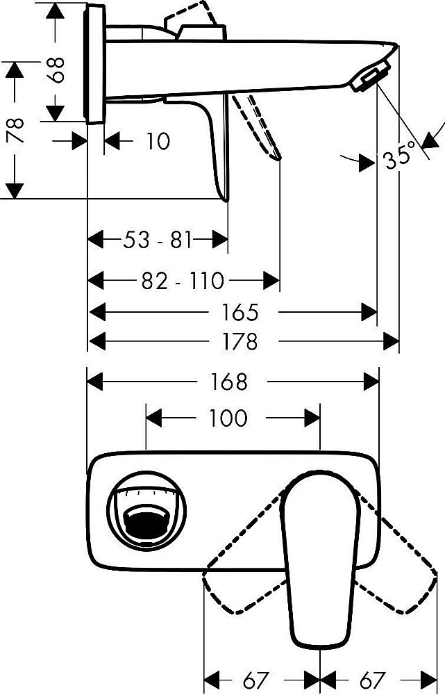 Смеситель для раковины Hansgrohe Talis E 71732000 купить в интернет-магазине сантехники Sanbest