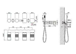 Смеситель для ванны Aquatek Либра AQ1644CR хром купить в интернет-магазине сантехники Sanbest