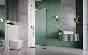 Душевое ограждение Radaway Modo F SL II 55 стекло прозрачное/профиль хром купить в интернет-магазине Sanbest