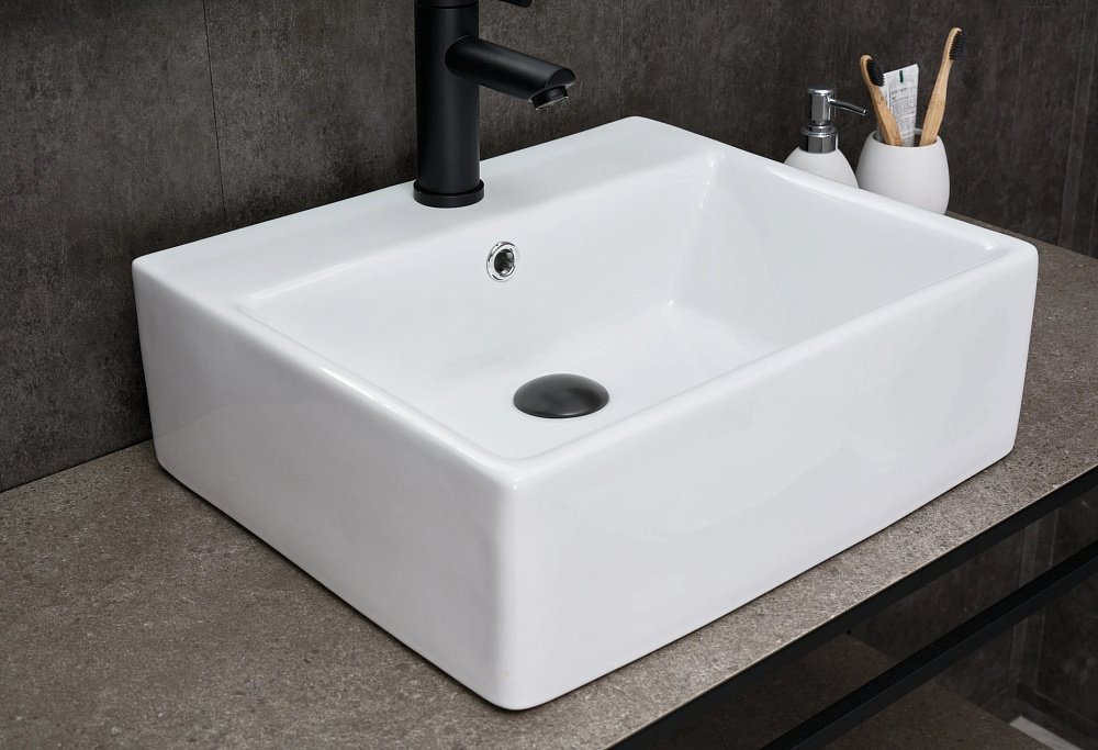 Раковина накладная Gid N9145 белый купить в интернет-магазине Sanbest