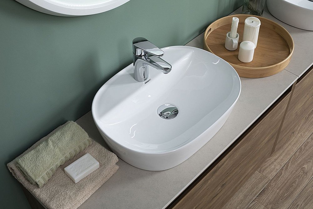 Раковина накладная Aquanet Lake-2 50 211287 белая купить в интернет-магазине Sanbest