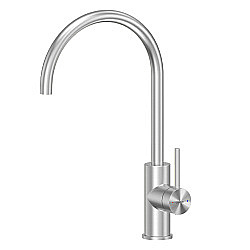 Смеситель для кухни Abber Wasser Kreis 316 AF8114BST брашированная сталь купить в интернет-магазине сантехники Sanbest