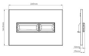 Кнопка для инсталляции Vincea Line VFP-732MG матовый серый купить в интернет-магазине сантехники Sanbest