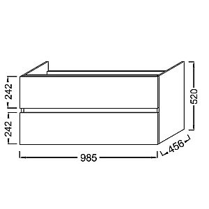 Тумба с раковиной Jacob Delafon TOLBIAC 100 дуб Давос натуральный для ванной в интернет-магазине Sanbest