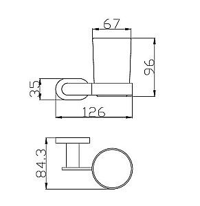 Стакан настенный Rav-Slezak YUKON YUA0201CMATZ купить в интернет-магазине сантехники Sanbest