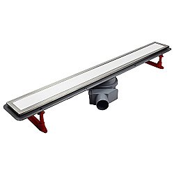 Душевой трап PESTAN Confluo Premium Glass Line 650 белое стекло/матовый хром купить в интернет-магазине Sanbest