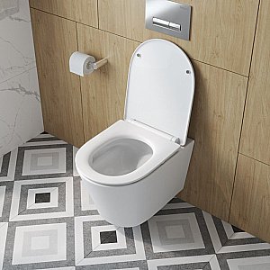Унитаз подвесной BelBagno TRE-TOR BB5180CH-TOR/SC белый, с крышкой микролифт, безободковый, слив-торнадо купить в интернет-магазине Sanbest